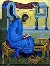 San Marcos escribiendo el Evangelio - Por John Snogren